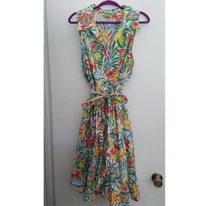Bernie Dexter Mari Dress Tropical pattern